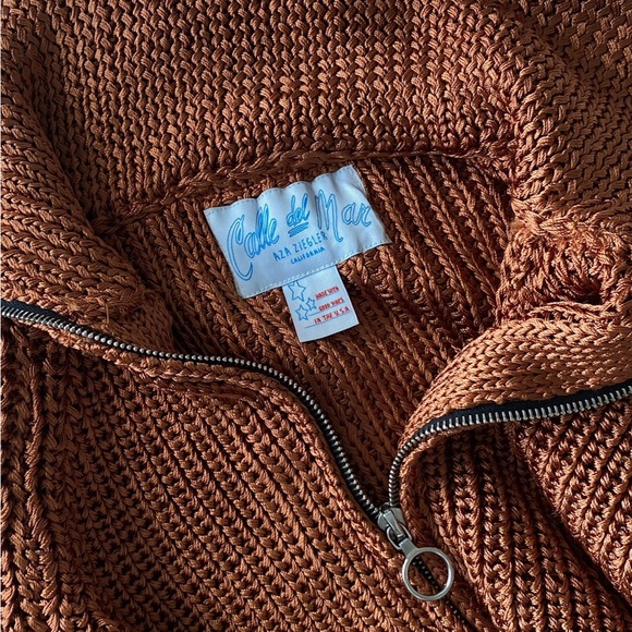 Calle Del Mar Knit Zip Up Cardigan - SAMPLE - Picture 3 of 4